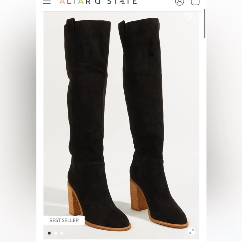 Altar'd State Women's Black Knee-High Boots